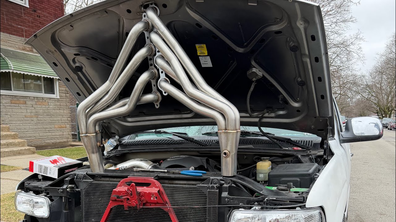 Step side gets Trans cooler & LongTube Headers
