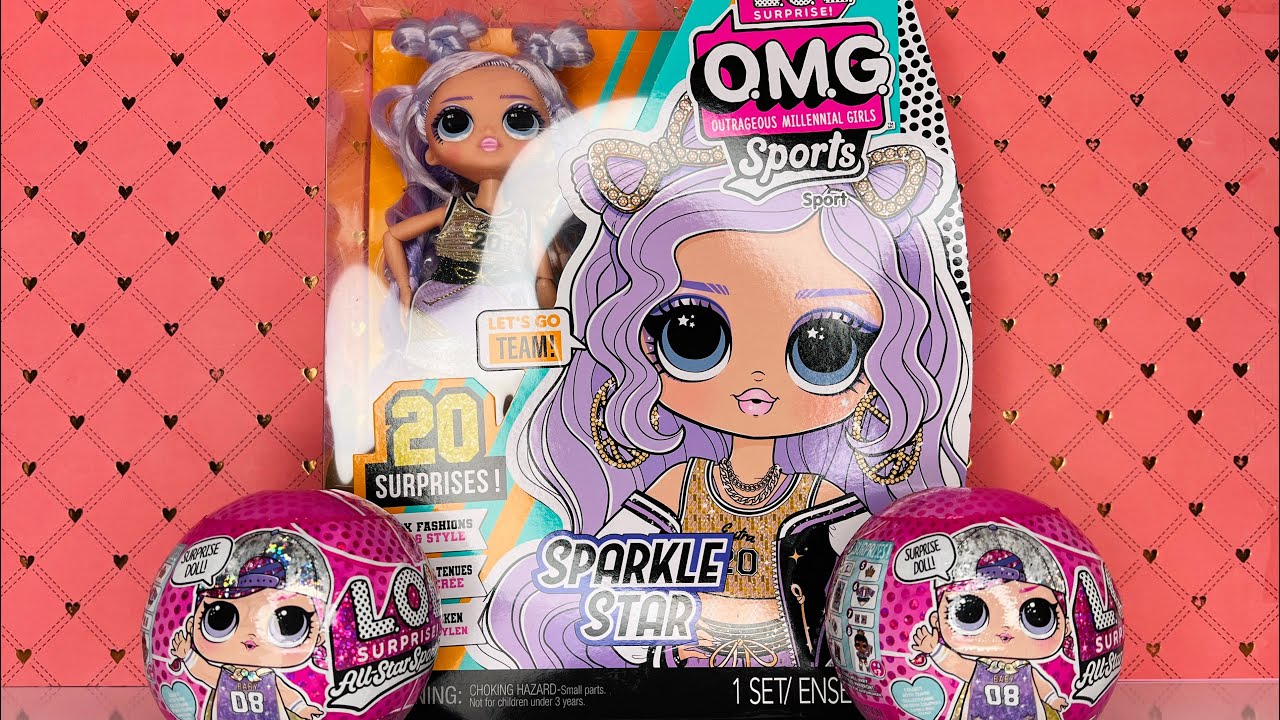 ASMR* L.O.L Surprise All-Star Sports and O.M.G Sports Sparkle 🌟review & unboxing#asmr