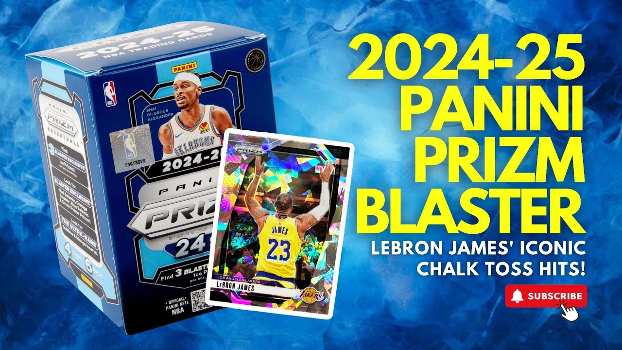 *INSANE* LEBRON JAMES CHALK TOSS HIT! 2024-25 PANINI PRIZM BLASTER BOX REVIEW ​& MANGA INSERT HUNT!