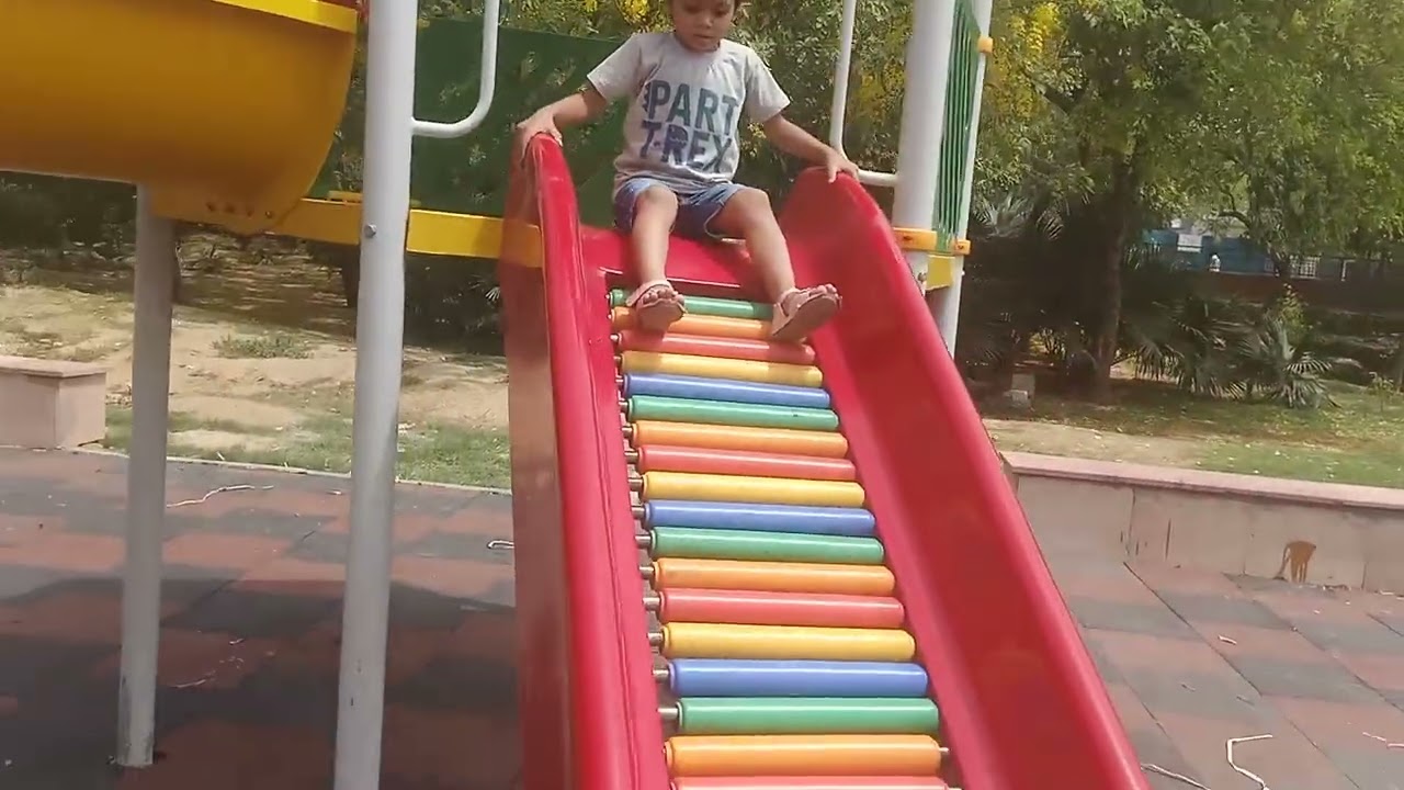 shanaya playing at park
