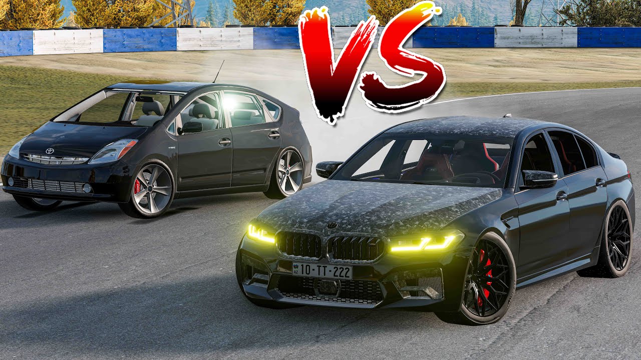 Lotu Şəmi Prius v4 T Varlı Uşaq BMW V8 T Test Yarışı| MaşınOyunları| BeamNG.Driver #malikbedelov