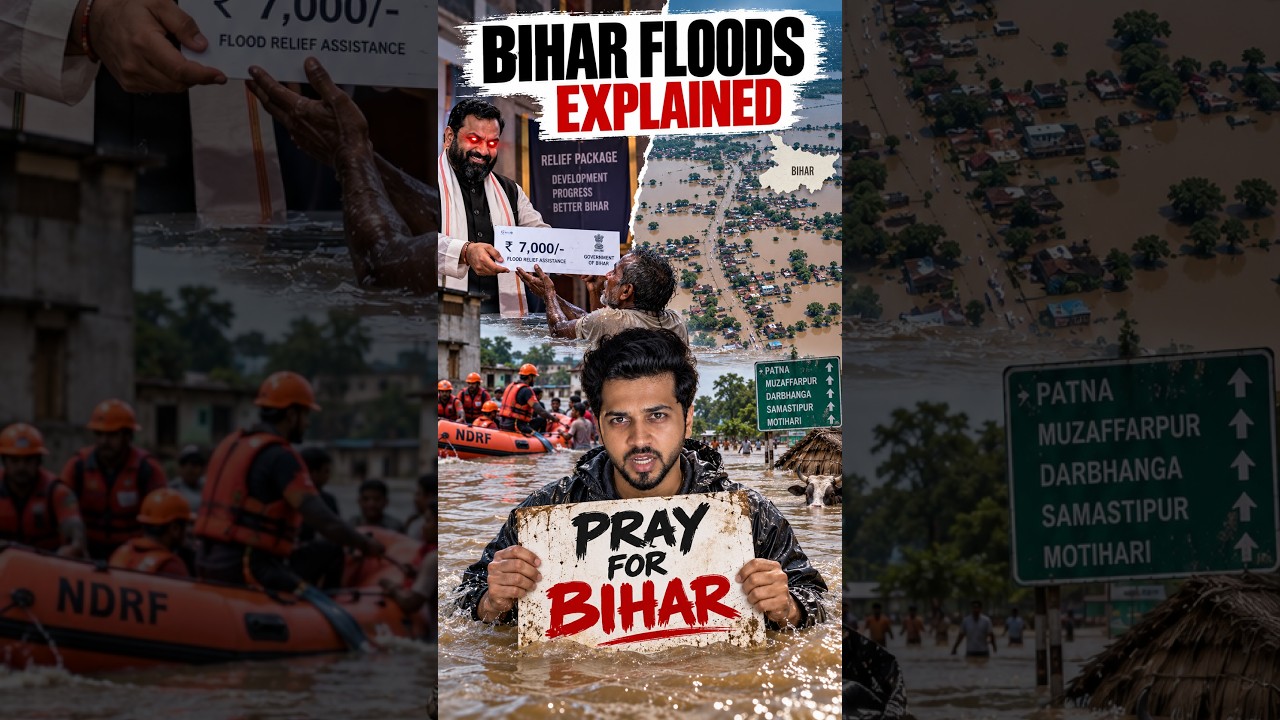 Bihar floods Explained #biharflood #flood  #climatechange #disaster #samratchaudhary #explained