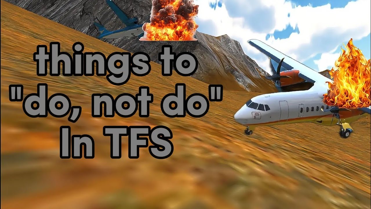 Things to "do, not do" in Turboprop flight simulator 