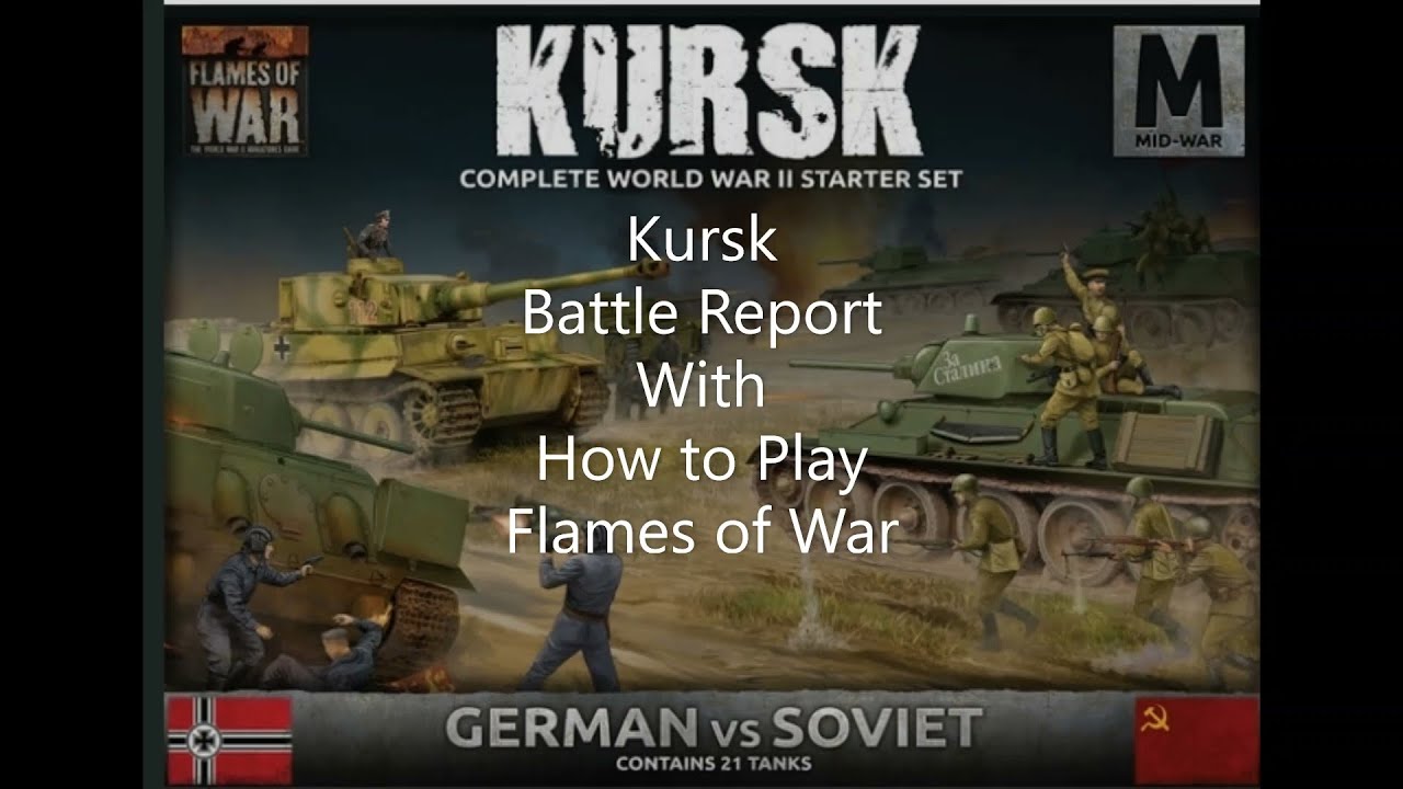 Flames of War Battle Report Kursk with How to Play