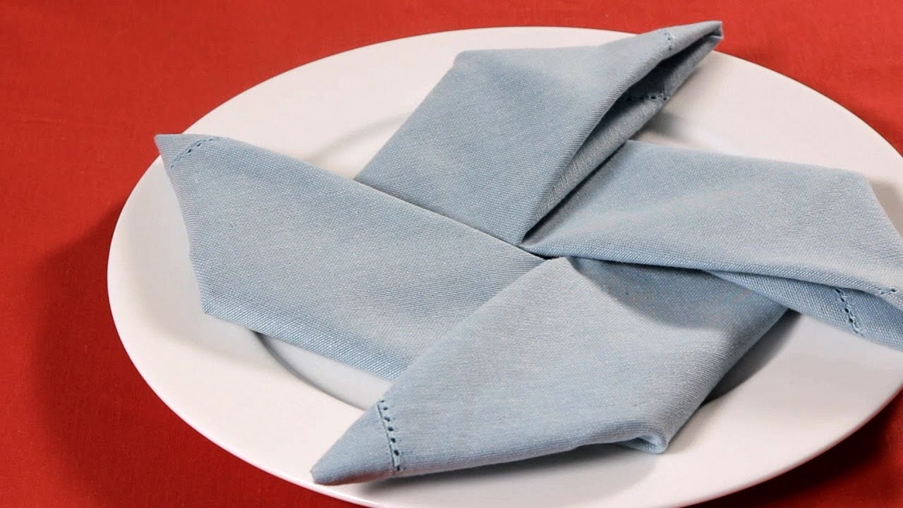 How to Fold a Napkin into a Pinwheel | Napkin Folding