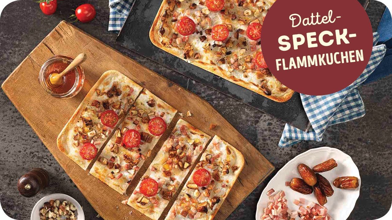 Lunchidee: Flammkuchen mit Datteln & Speck