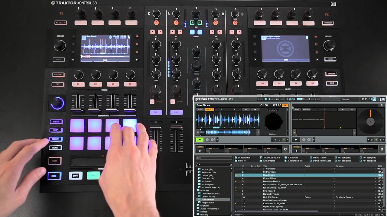 Funciones especiales de TRAKTOR KONTROL S8