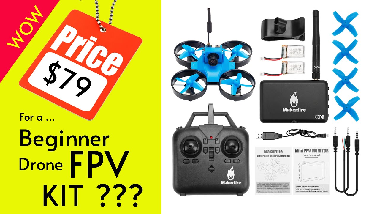 Стартовый набор для дрона Makerfire Armor Blue Bee FPV — развлечение для всей семьи — обзор