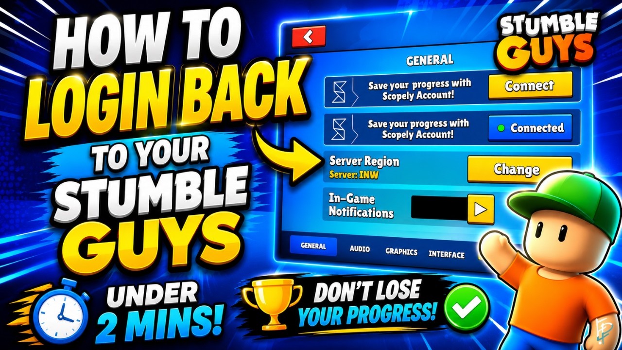 How to Login Back to Your Stumble Guys Account ✅ | Don’t Lose Your Progress!