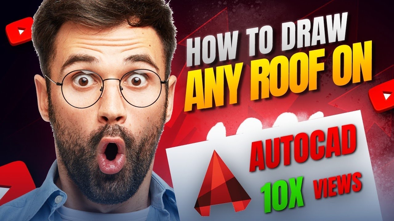 How to draw any layout of roof on Autocad