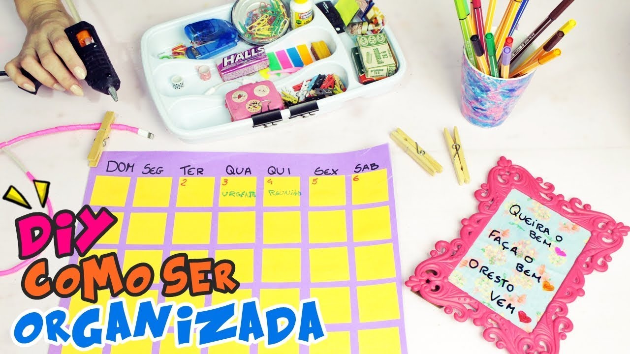 6 DIY E DICAS DE ORGANIZAÇÃO PARA HOME OFFICE E PRA VIDA!