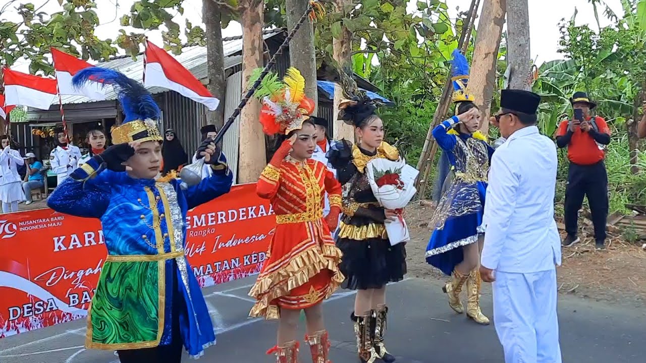 Drumband SMPN 3 Kedungwaru Pemberangkatan Karnaval  Bangoan 2024