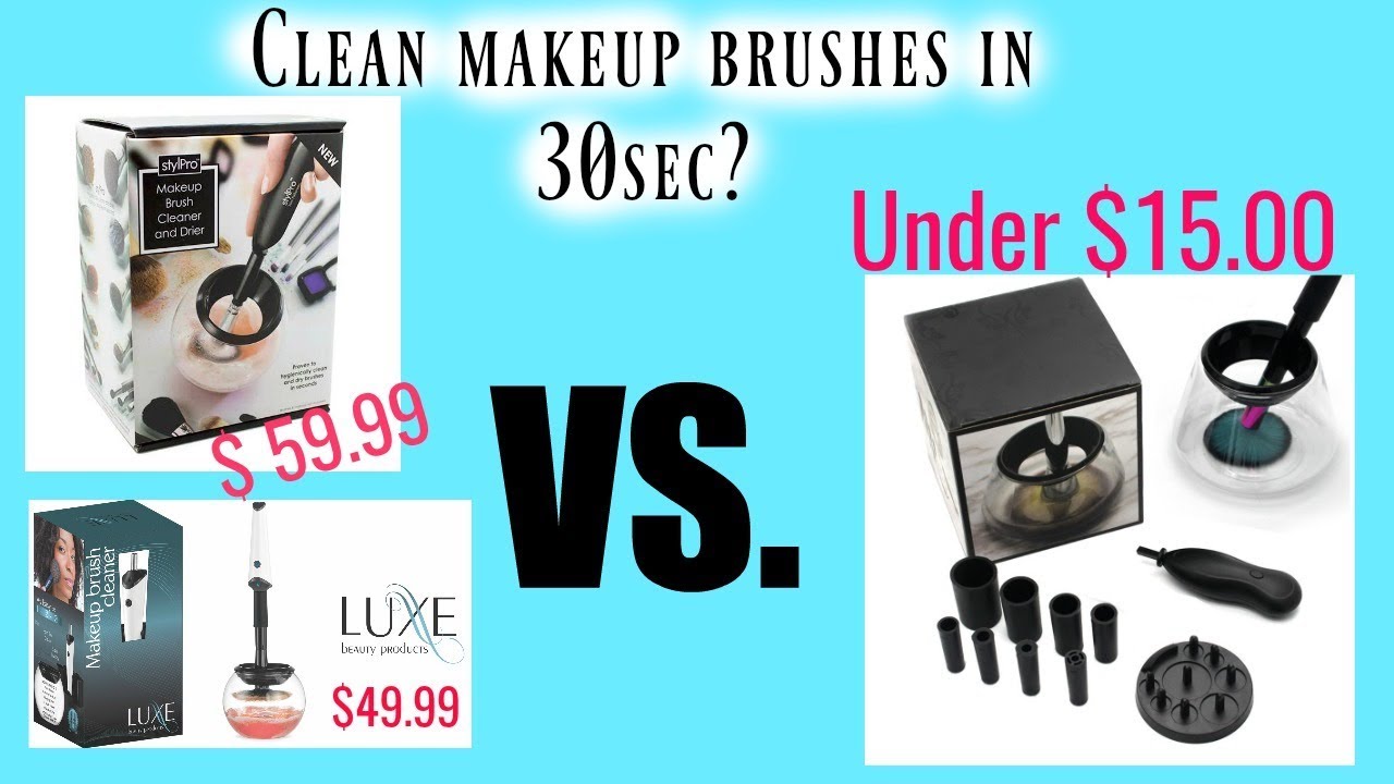 Make up brush cleaner for under $15.00! Dupe for the stylpro and Luxe brush cleaning machine
