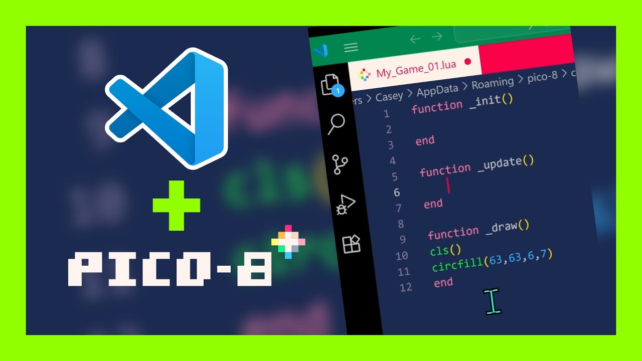 Как использовать VS Code с PICO-8 (разработка игр стала проще!) — внешний редактор кода!
