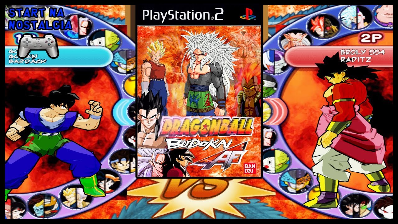 Dragon Ball Z Budokai AF - PS2 - LISTA DE TODOS PERSONAGENS/ALL CHARACTERS + INTRO + MENU + Battle4K