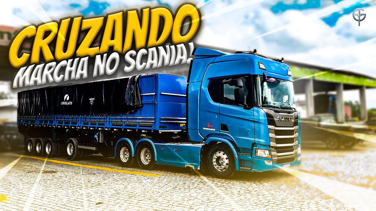 😱 SCANIA CARREGADA CRUZANDO MARCHA 😱