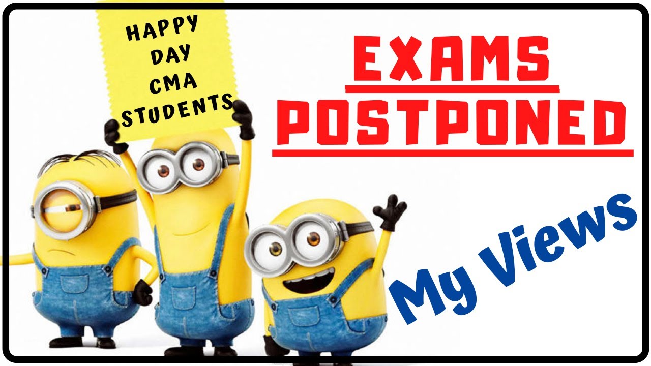 #HAPPYDAY | CMA Exams Postponed | ICMAI | CMA | CMA Junction