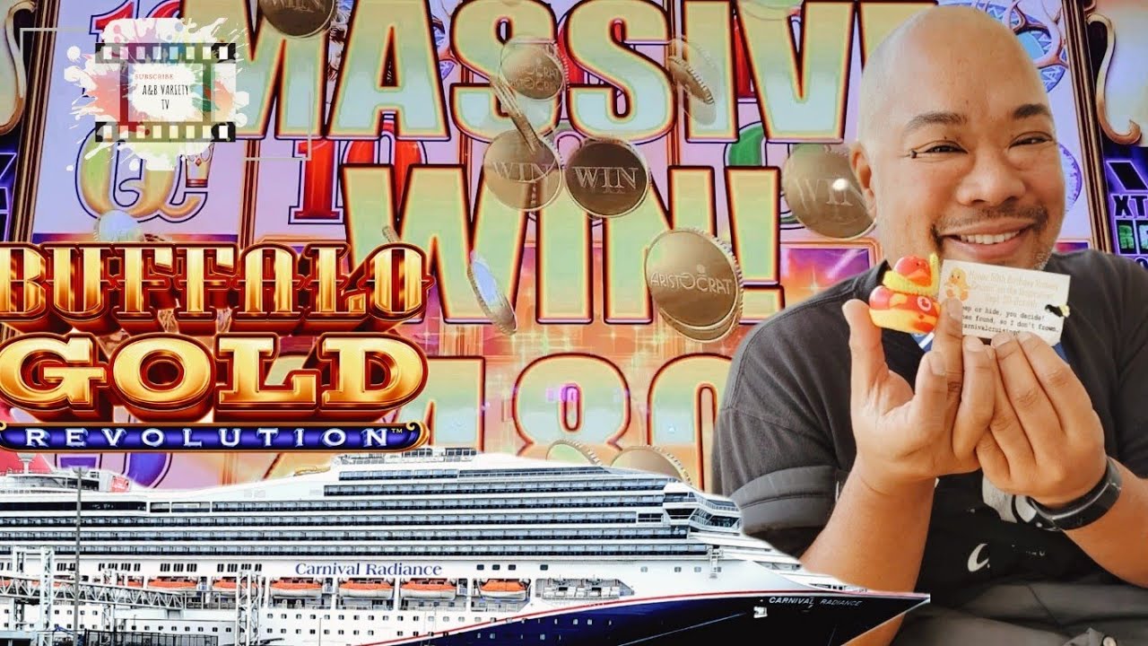 2 Cent Denom - $3.00 Bet || Massive Win on Buffalo Gold Revolution on the Carnival Radiance Cruise