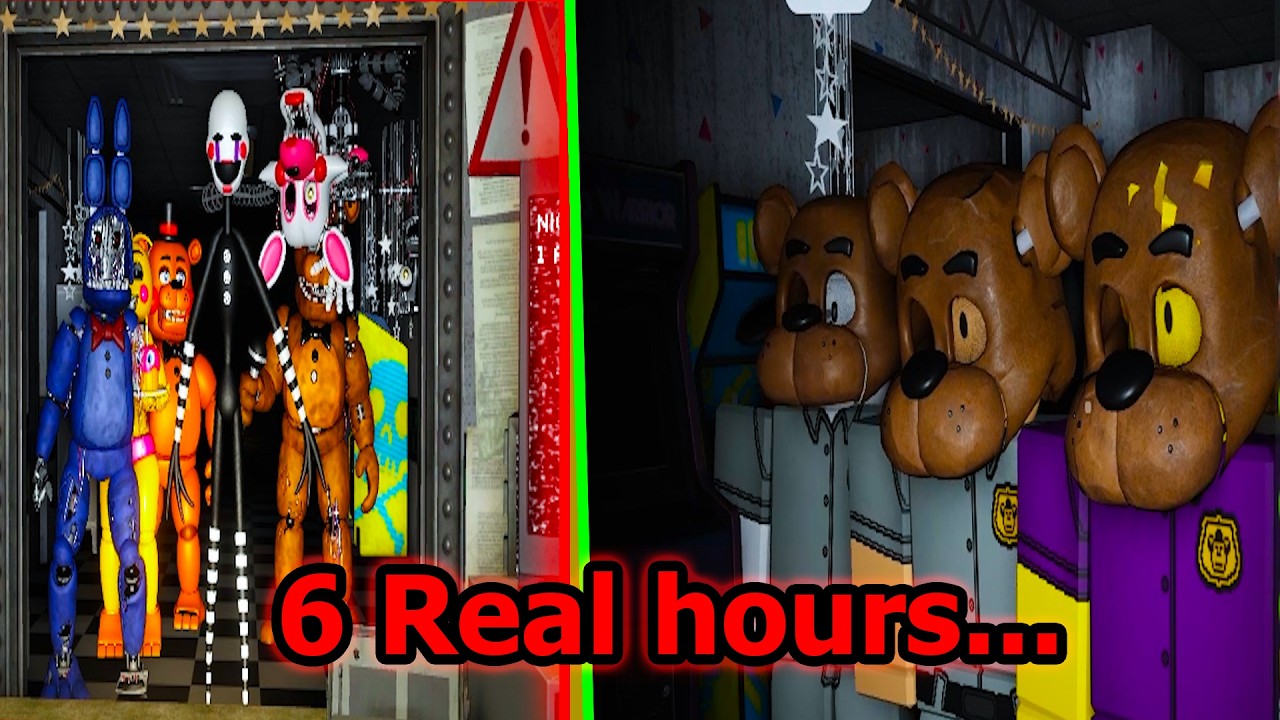 В Roblox FNaF кооперативное событие в реальном времени против 10 игроков... (Сможем ли мы победить?)
