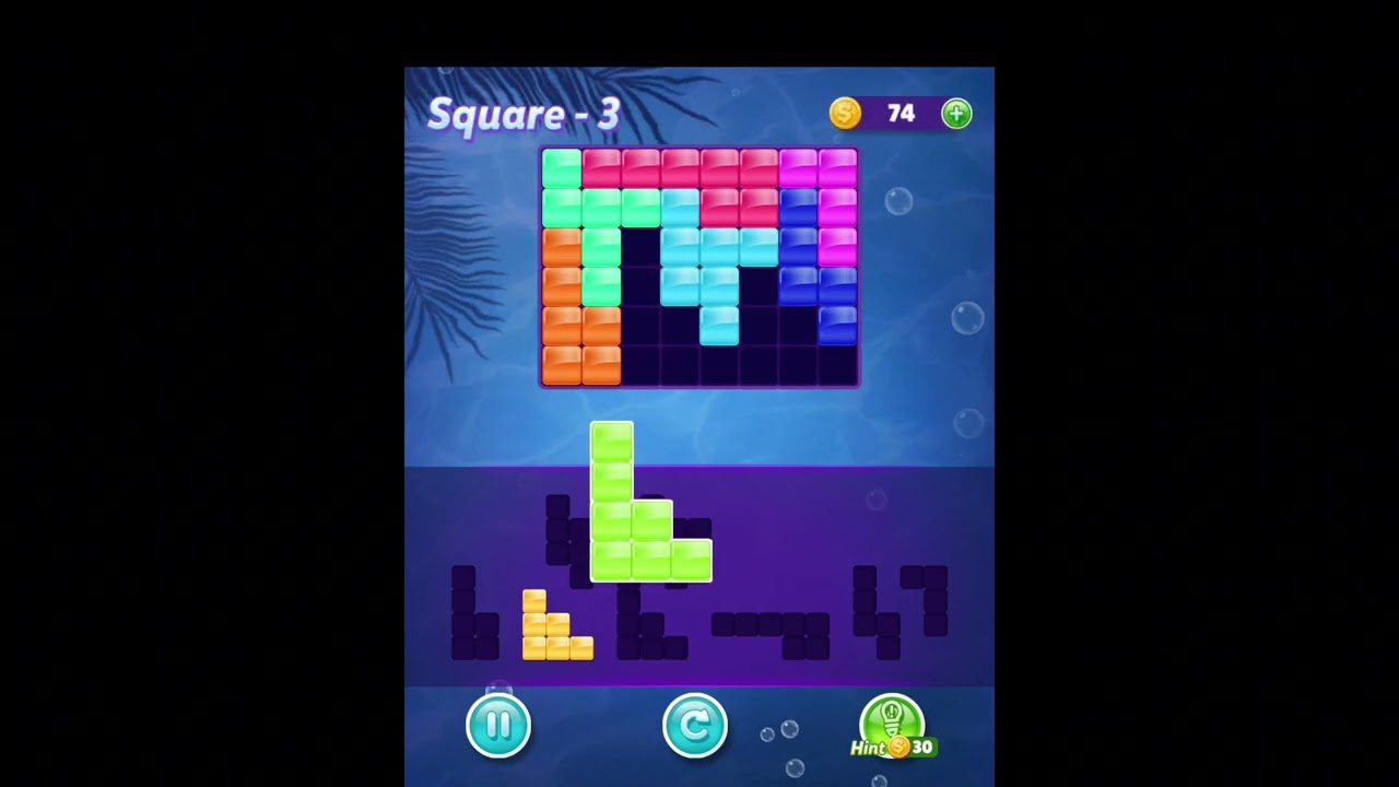 Block! Triangle Puzzle: Tanagrams Daily Challenge Triangles Squares & Hexas