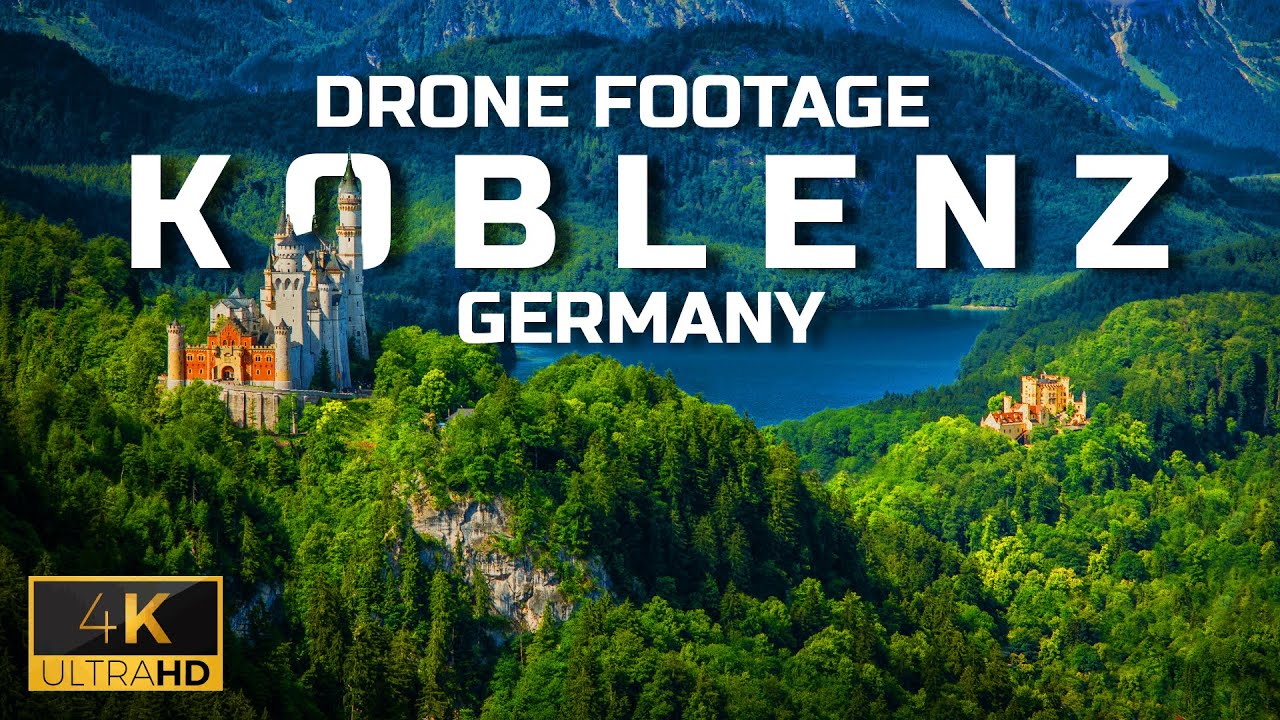Flying Over Germany Koblenz | Cinematic Drone Footage | Epic Music