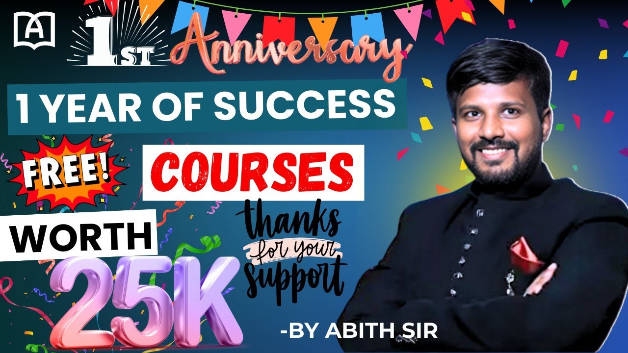 FREE COURSES WORTH 25000 |  ONE YEAR OF ASE  | MR.ABITH