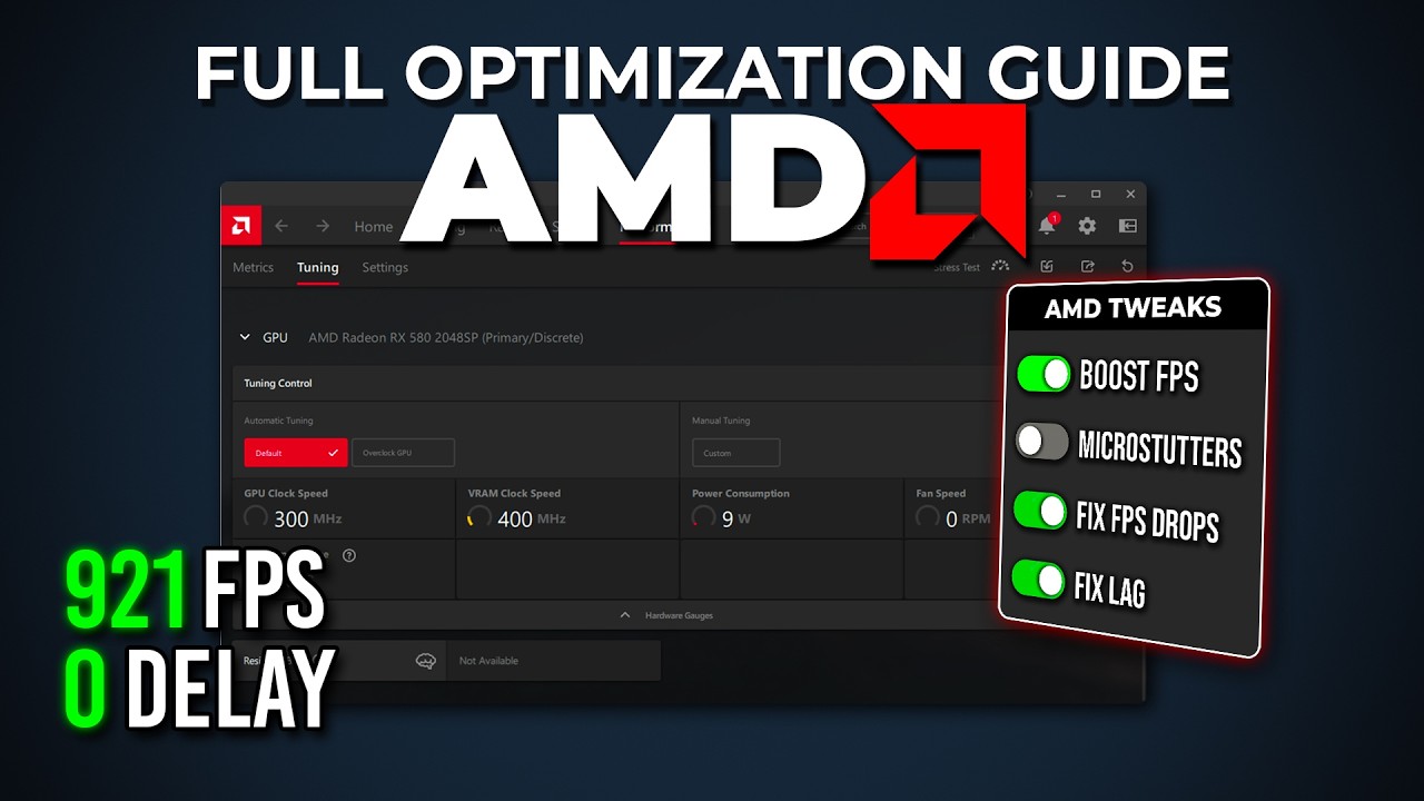 Вам НУЖНО изменить эти настройки AMD Radeon, чтобы повысить FPS и устранить зависания!