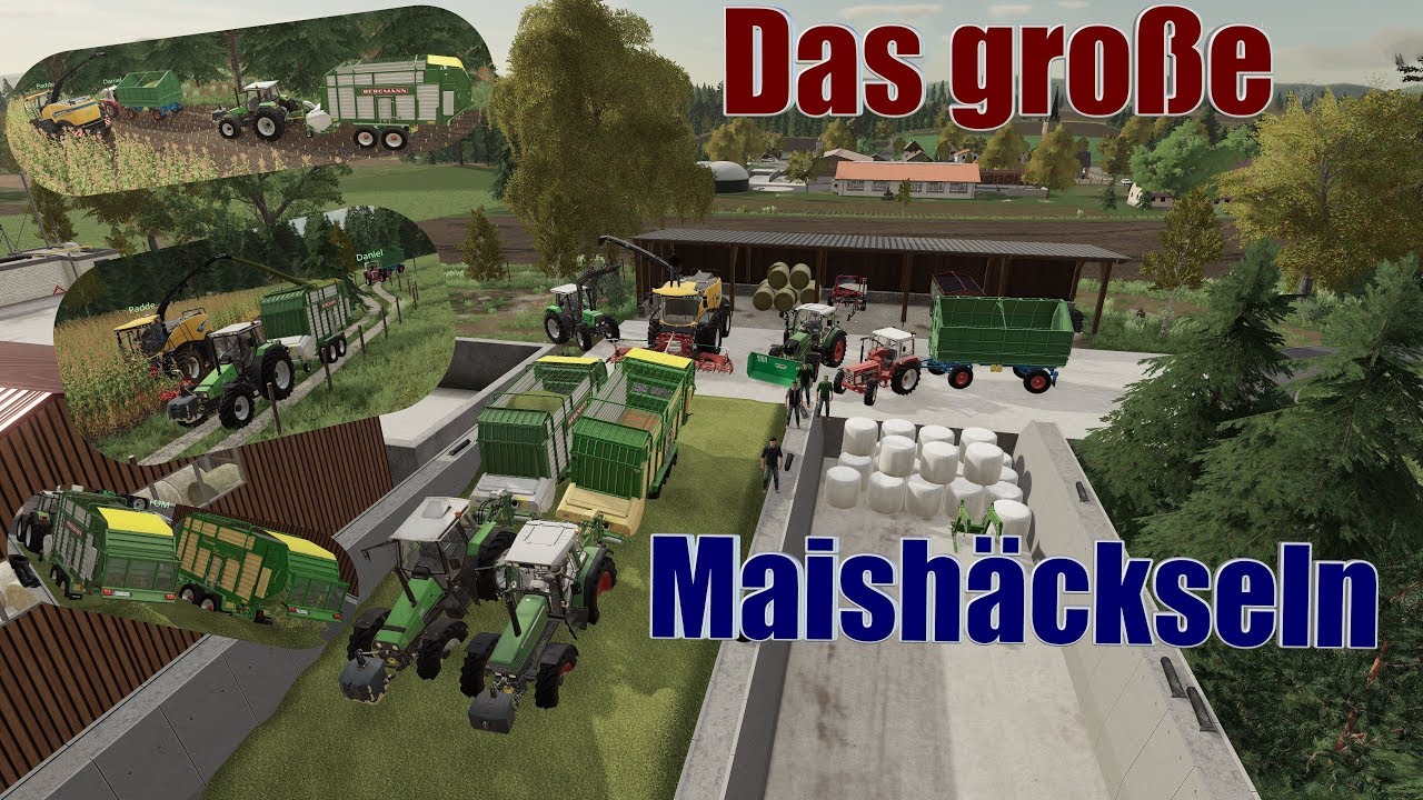Ls 19 Das große Mais Häckseln.