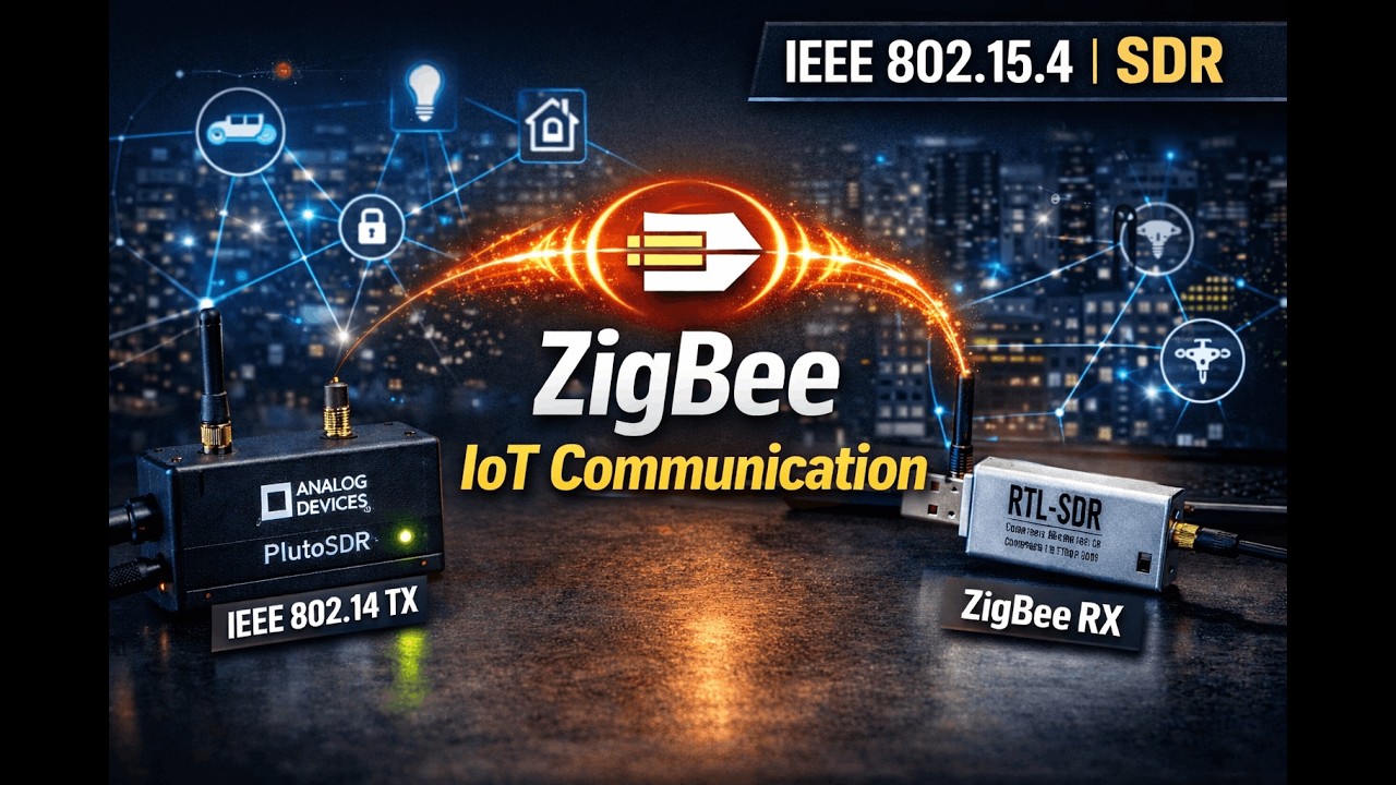 IEEE 802.15.4 ZigBee Over-Air Transmission Using SDR | PlutoSDR & RTL-SDR