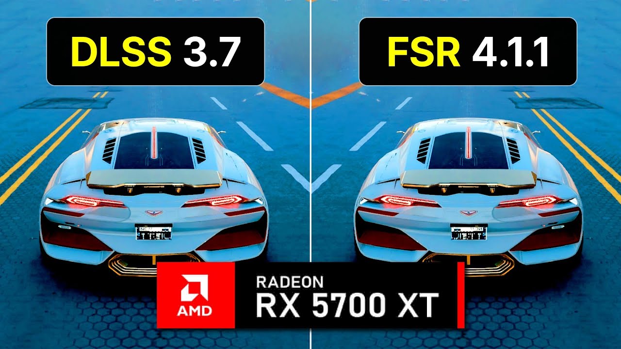 DLSS 3.7 vs FSR 4.1.1 on RX 5700 XT - Which is Better?