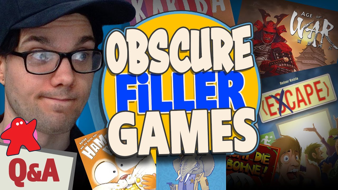 A Dozen Obscure Filler Games & more board game questions answered!