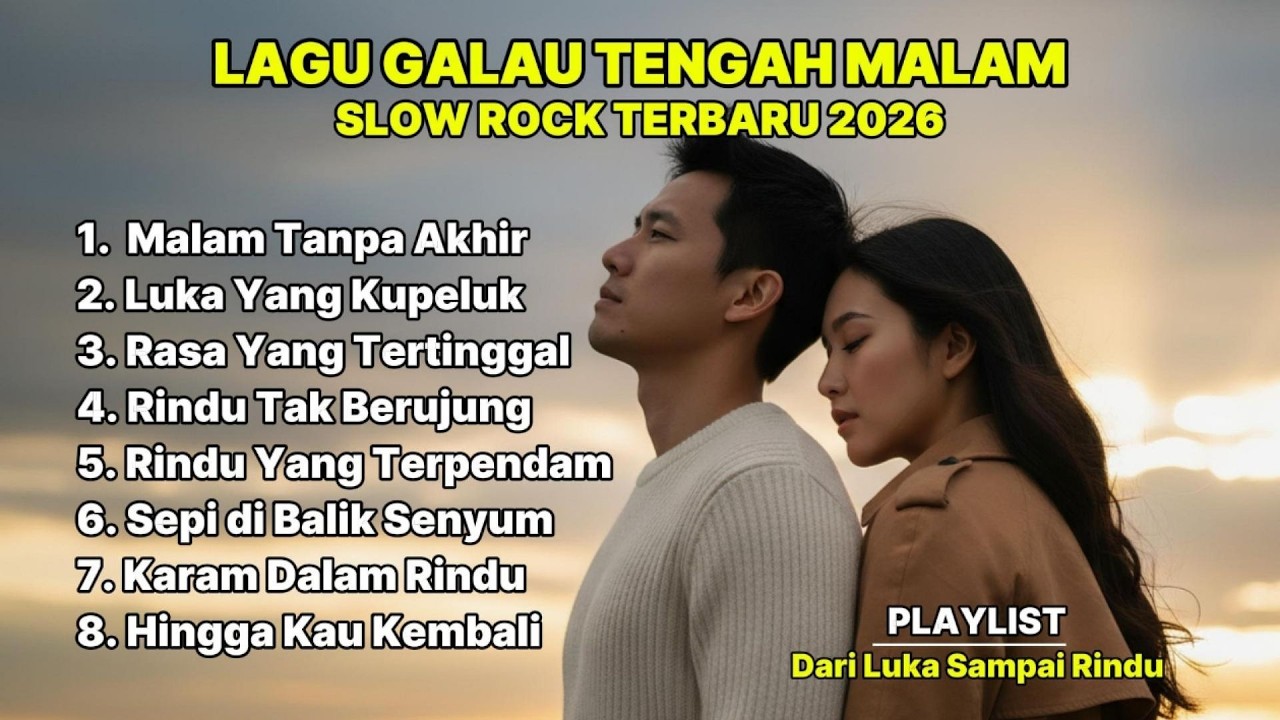 Lagu Galau Tengah Malam | Dari Luka Sampai Rindu (Slow Rock 2026)
