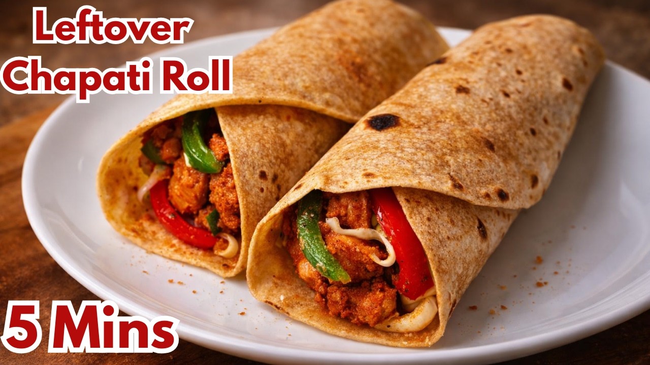 Simple Chapati Turned Into Amazing Roll I Quick Iftar Recipe I Leftover Roti Roll