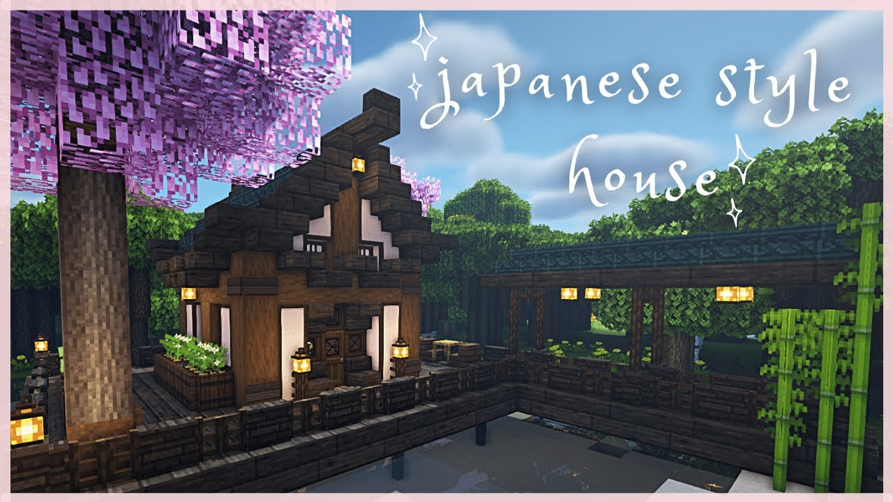 Minecraft | Small Japanese House Tutorial | Japanese Starter House Tutorial