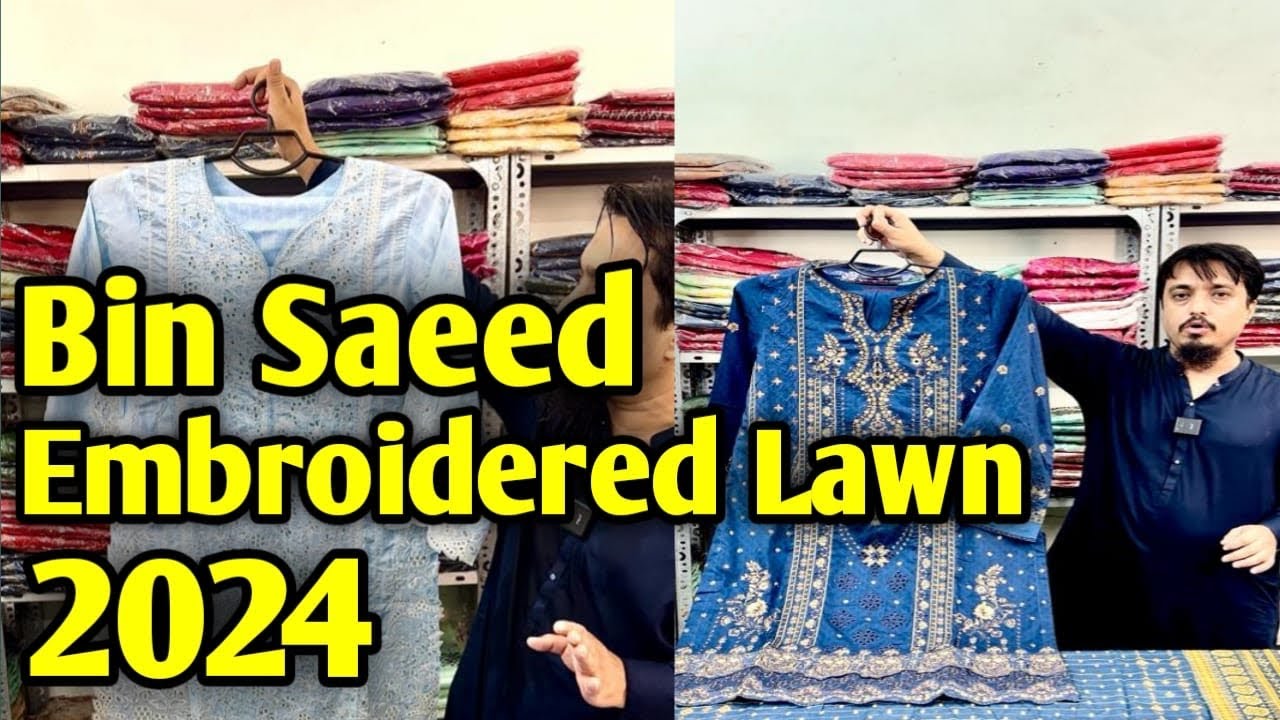 BIN SAEED | Stitch Embroidered Lawn 2024 Collection