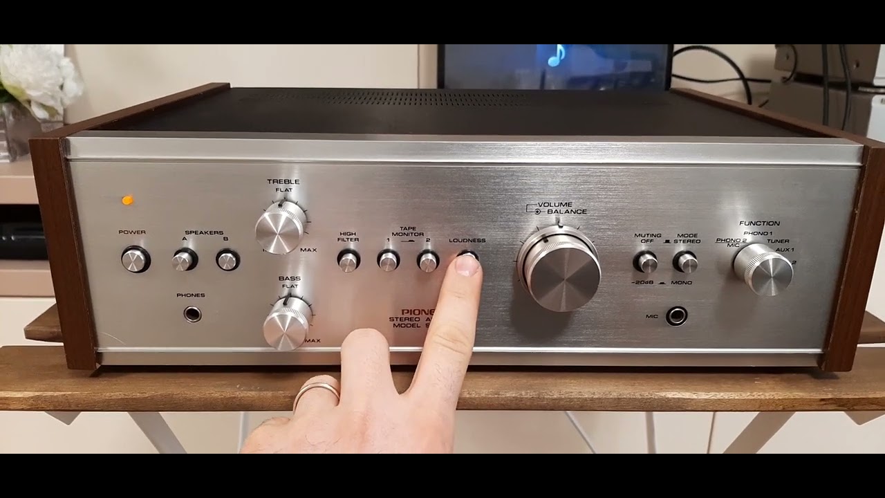 Pioneer SA 6200 - HIFI Stereo Power Amplifier - Demo Test -