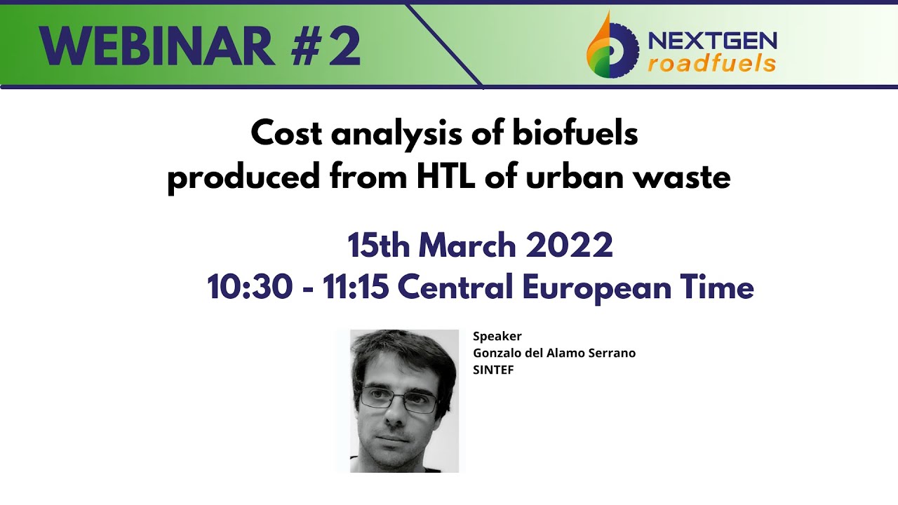 Cost analysis of biofuels produced from HTL of urban waste