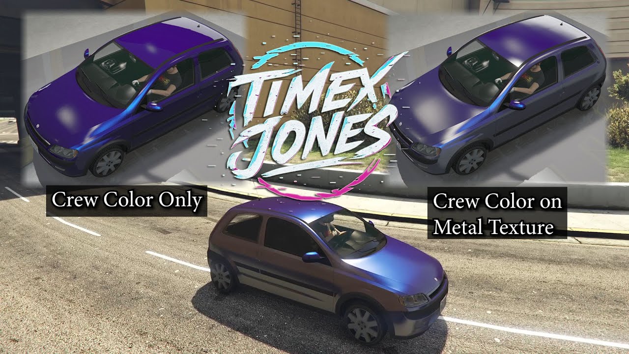 GTA V Online - BEFF Demonstration - Creating Crew Colors on Respray Textures (Matte, Metal & Worn)