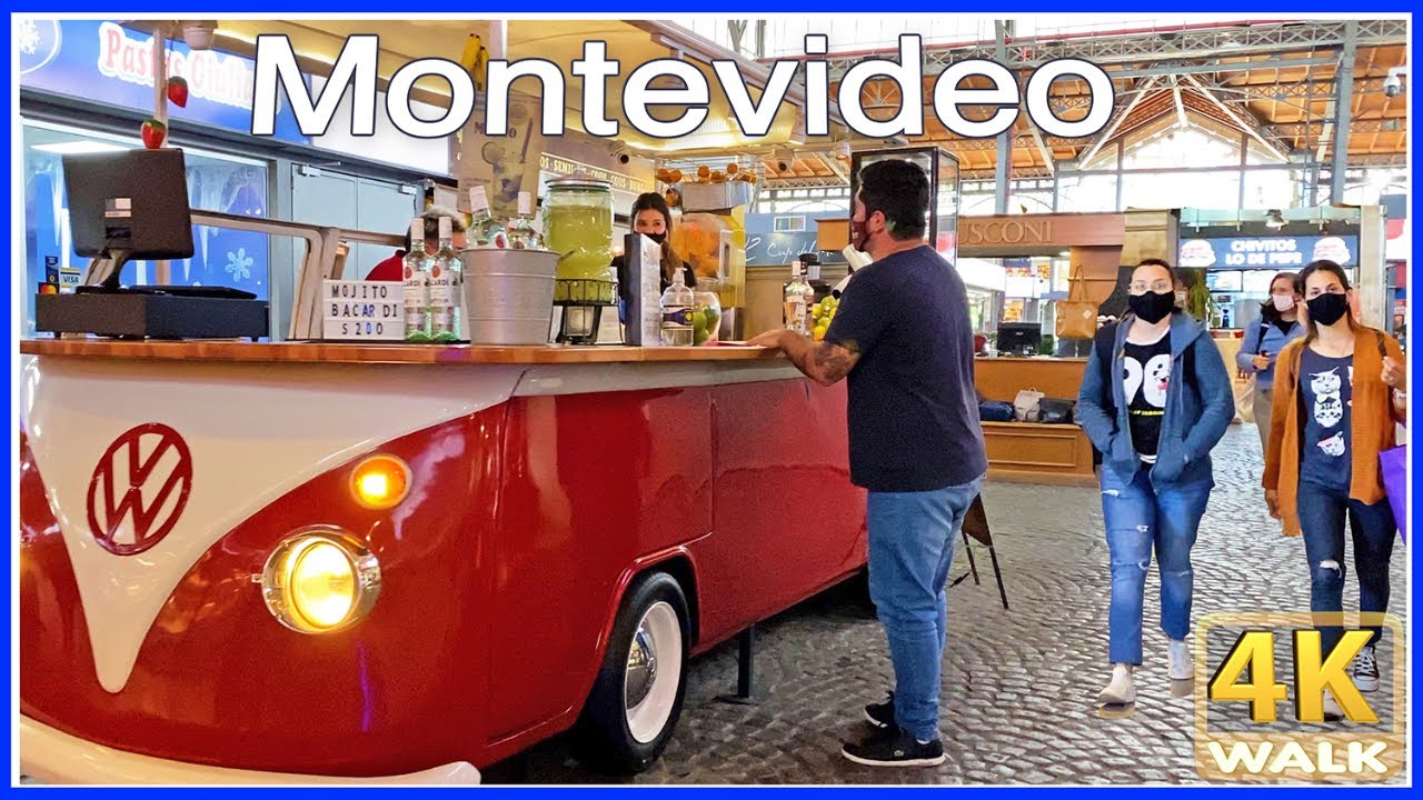 【4K】WALK Mercado Agricola Montevideo MAM Uruguay 4k video