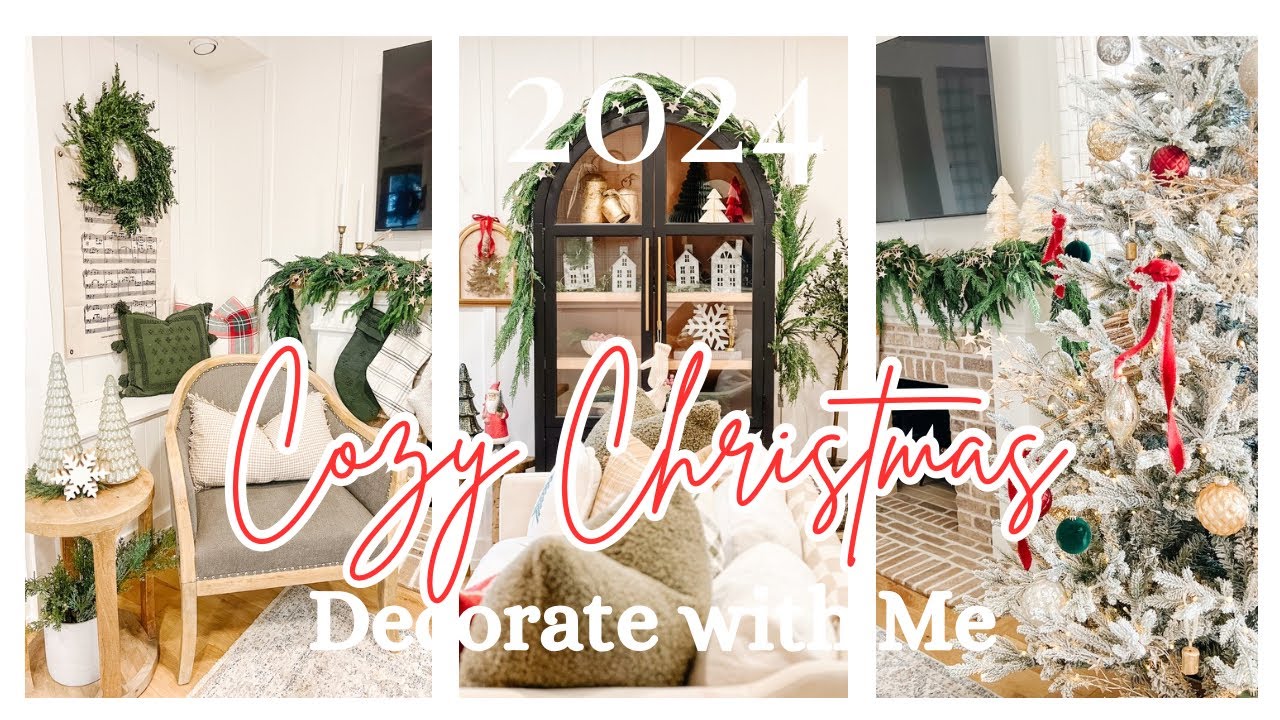 COZY LIVING CHRISTMAS DECORATE WITH ME |