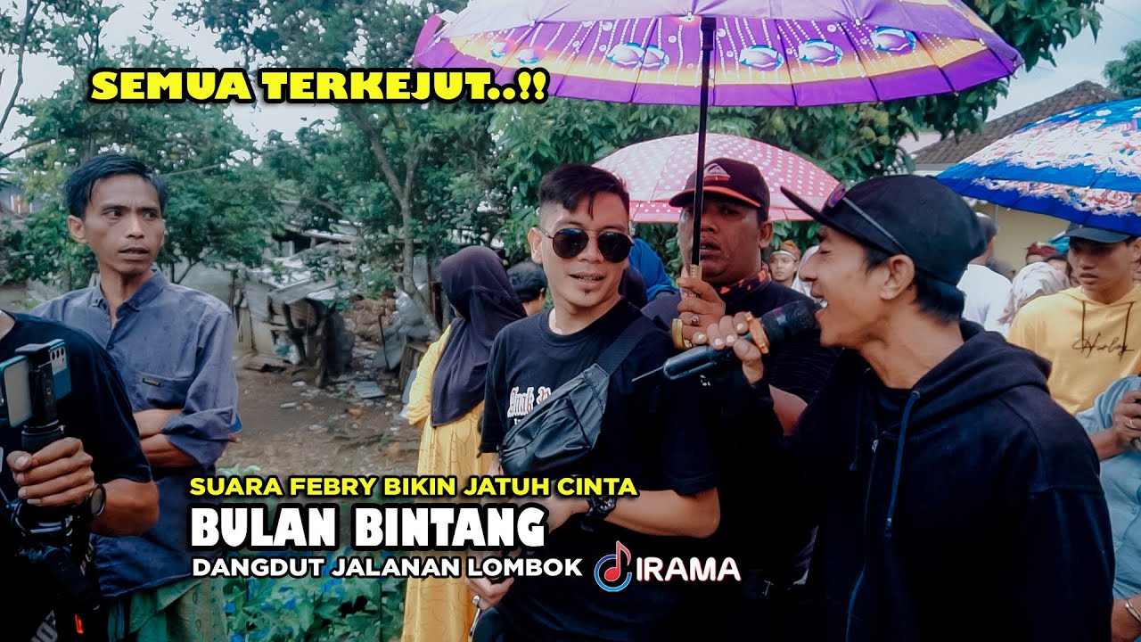 GILA..!! RHOMA IRAMA BAKALAN SUKA MELIHAT INI || BULAN BINTANG - FEBRY DANGDUT JALANAN IRAMA DOPANG