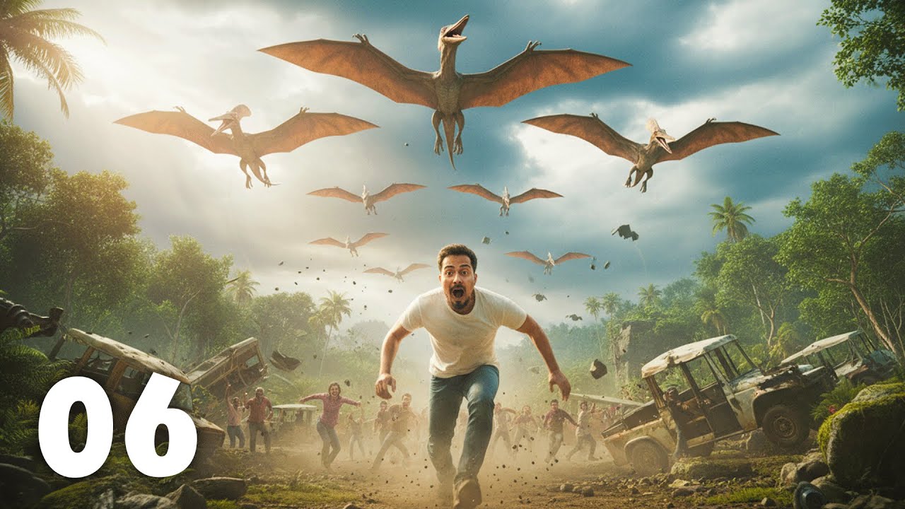 My Worst Nightmare Came True... Flying Dinosaurs Escaped and Attacked Everyone! Jurassic Evolution 3