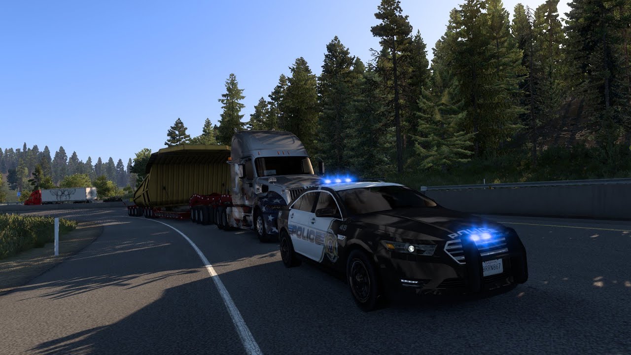 American Truck Simulator SPECIAL TRANSPORT - Police Surveillance EXPOSED! 👮🚓