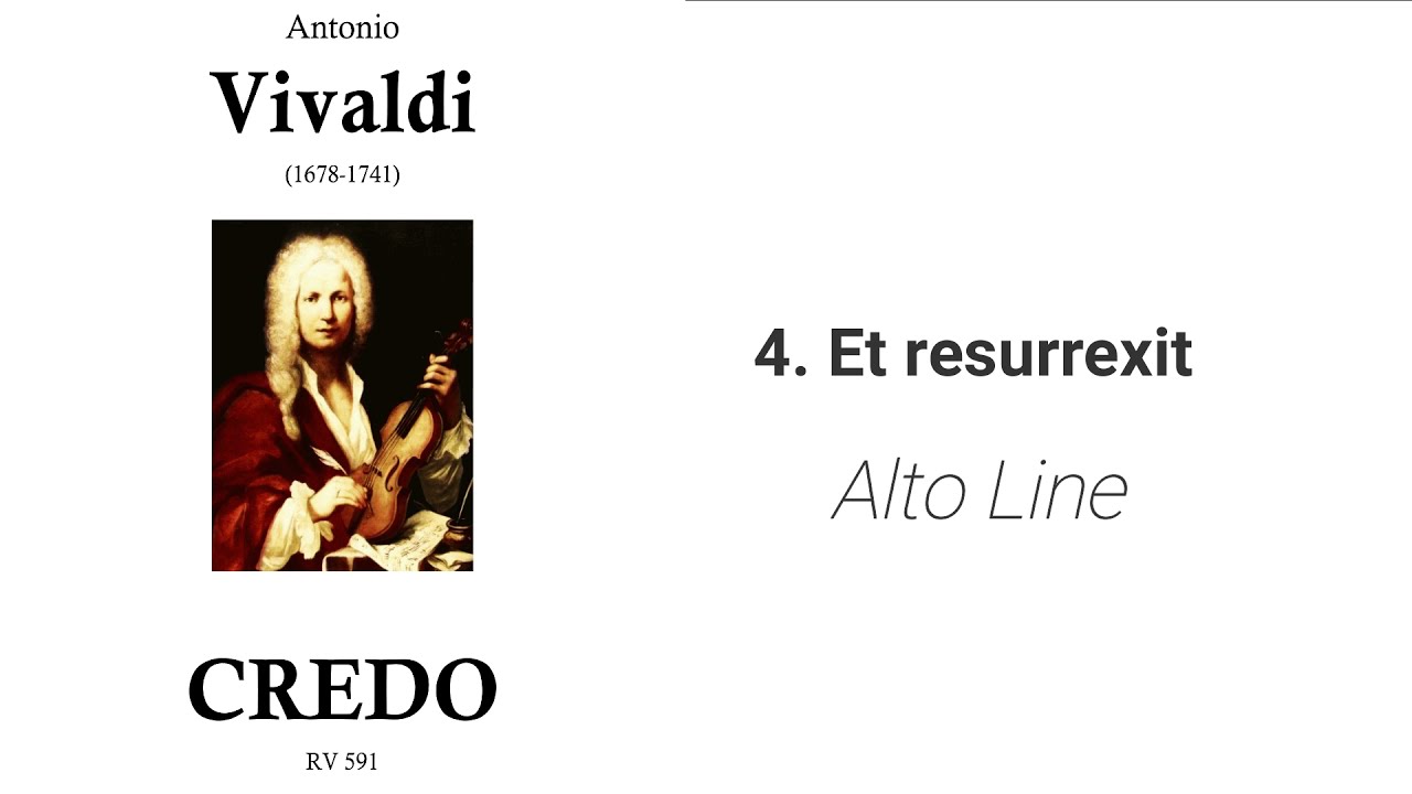 Vivaldi Credo  4. Et resurrexit  (Alto Line)