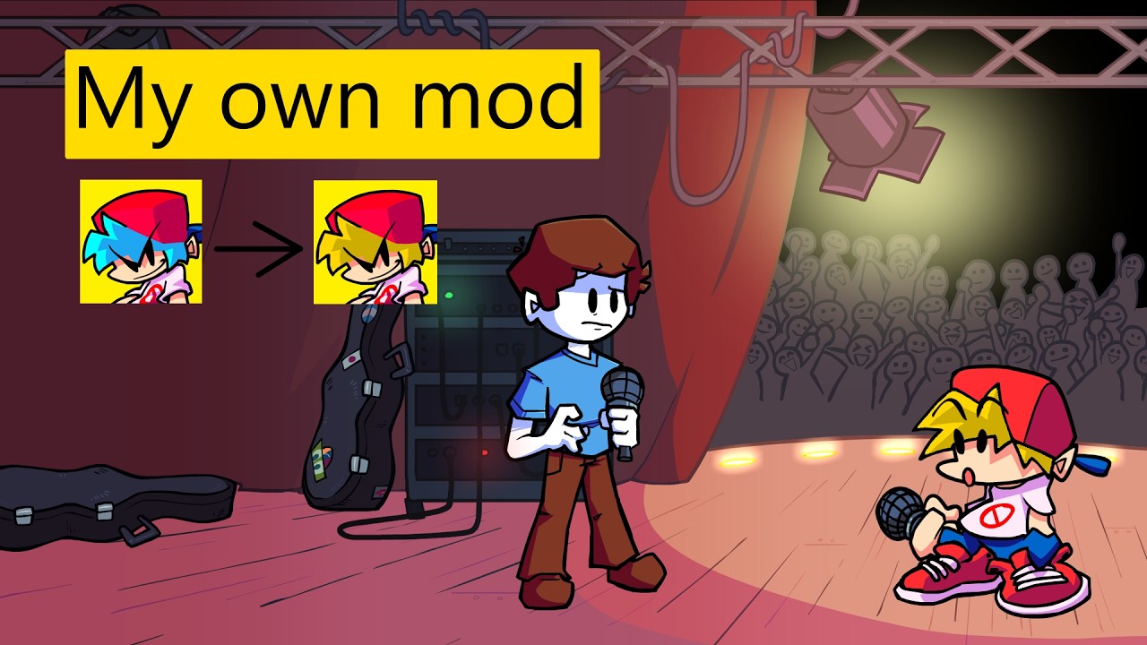 My first real FNF mod (And my first video)