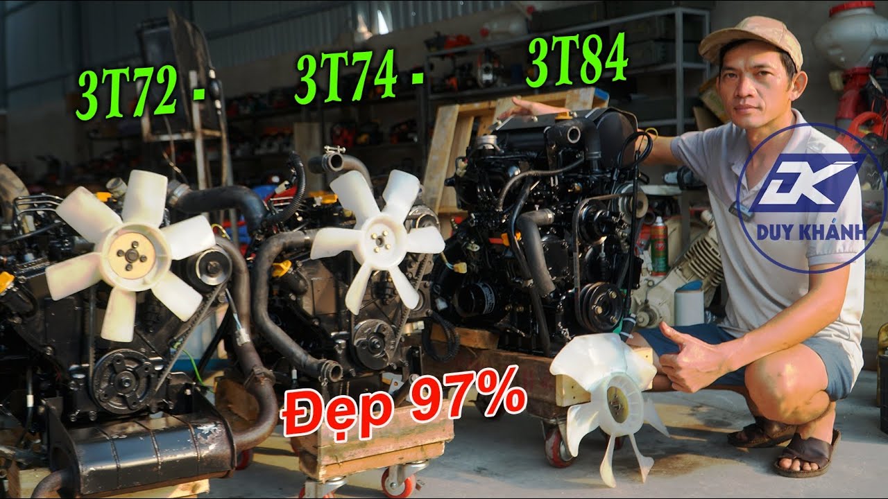 Động cơ  Yanmar 3T84, Yanmar 3T72, Yanmar 3T74 Đẹp 97% LH 0908875468