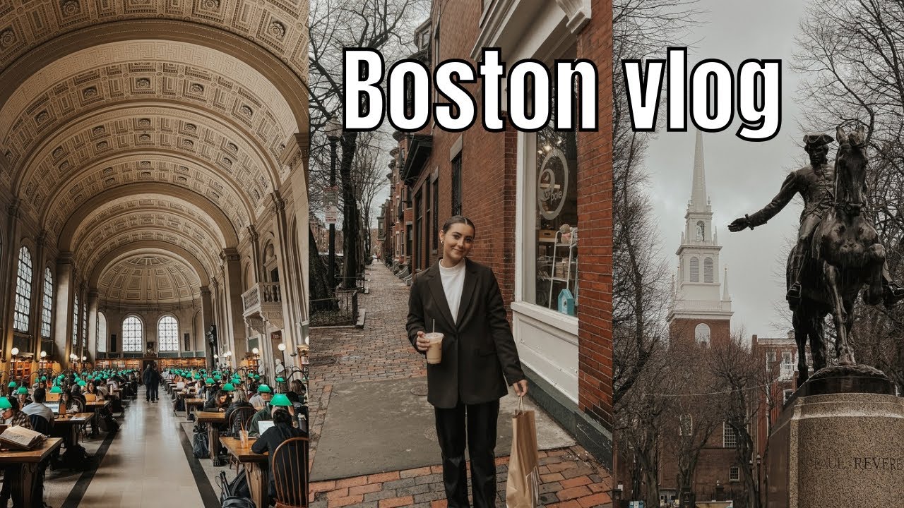 Boston vlog | Red Sox game, Freedom Trail, Boston Public Library, etc.
