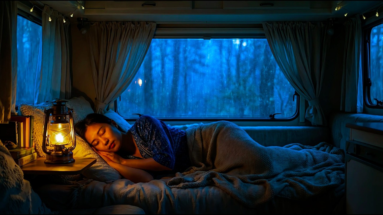 Fall Asleep in Less Than 3 Minutes With Super Heavy Rain On Car & Massive Thunder Sounds At Night