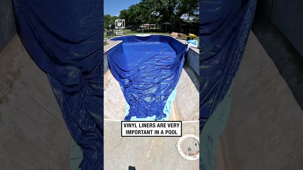 Montaż wykładziny winylowej w basenie 😲🏊 🎥: TikTok / frogbam