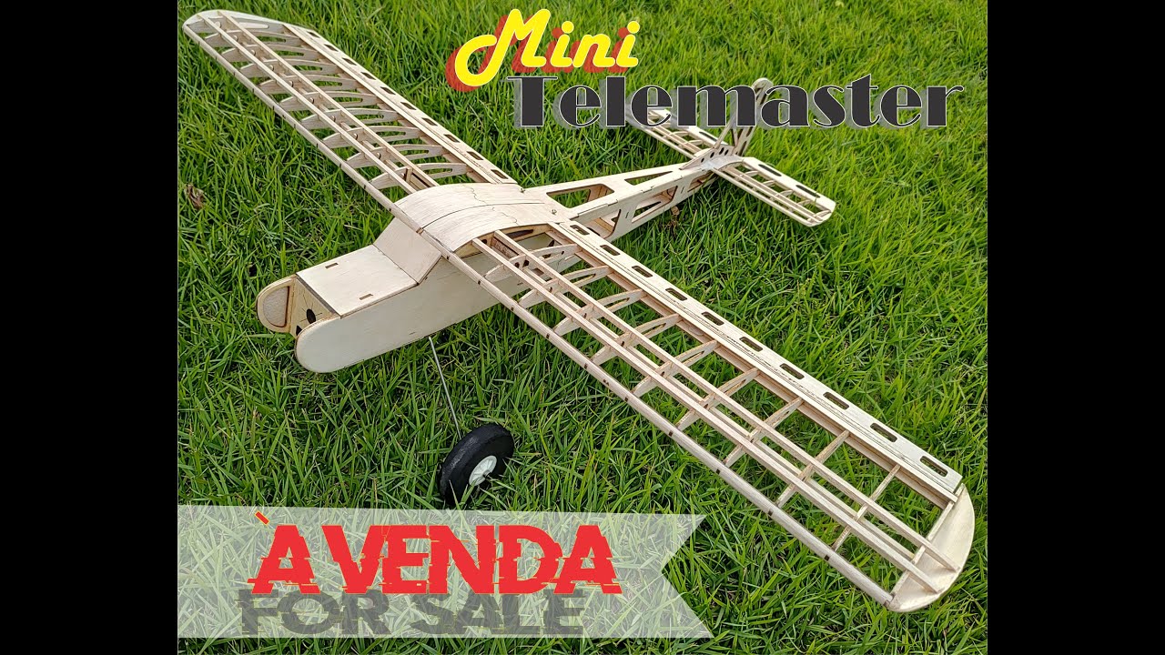 Clássico Aeromodelo Mini Telemaster - Kit em balsa disponível para venda